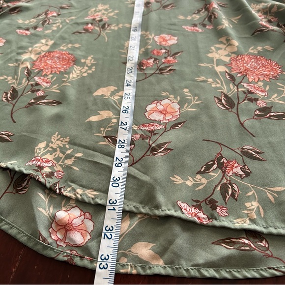 Rue plus green floral flows top blouse sz 3X - Picture 4 of 9